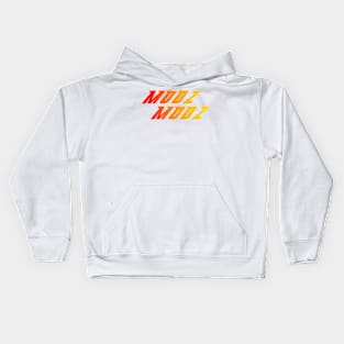 &#39;MOOZ MOOZ&#39; Typography Design Kids Hoodie